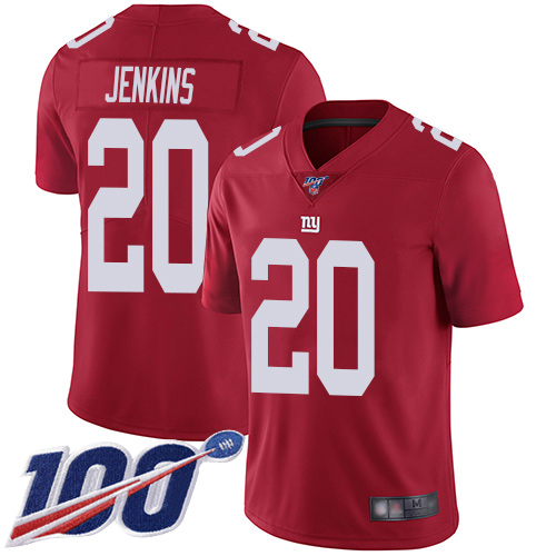 Men New York Giants #20 Janoris Jenkins Red Limited Red Inverted Legend 100th Season Football NFL Jersey->new york giants->NFL Jersey